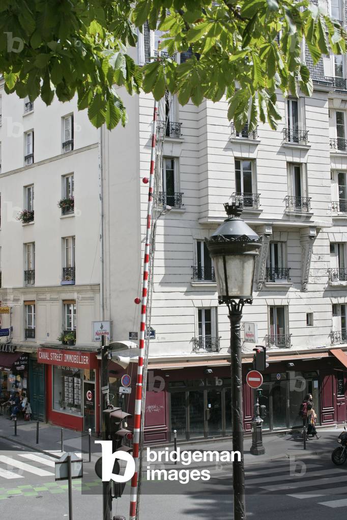 Le quai de Jemmapes in Paris 10th.