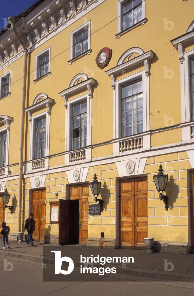 The Alexandra Theatre (Pushkin National Drama Theatre), Ostrovsky Square in St. Petersburg (Russia). Construction 1828-1832, architect Carlo di Giovanni Rossi (1775-1849).