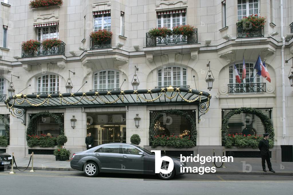 L'Hotel Bristol, 112 rue du Faubourg Saint Honore, Paris 8th arrondissement.