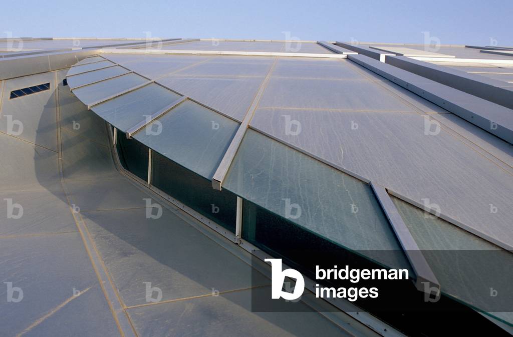 The Library of Alexandria in Egypt (Bibliotheca Alexandrina), Architect Snohetta, 2002.