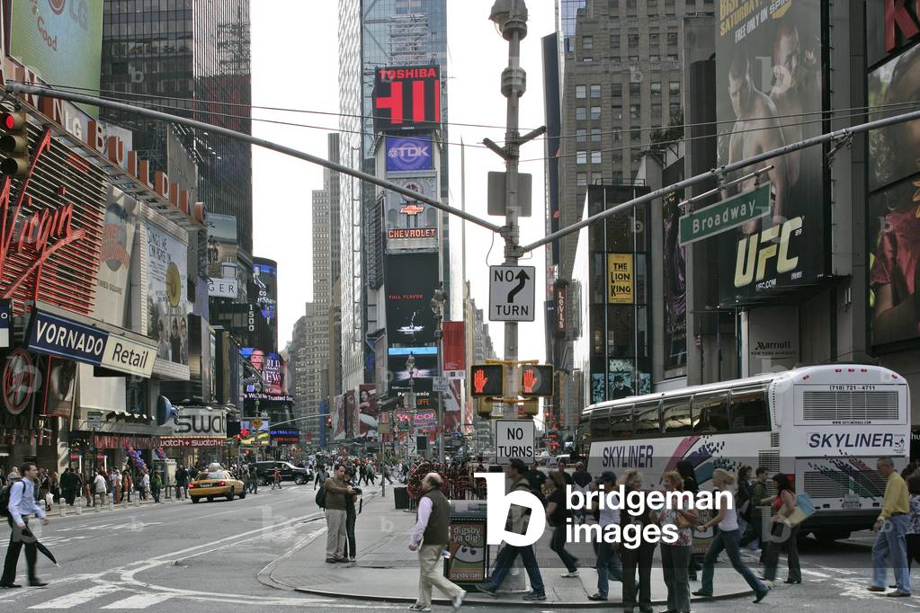 Times Square in New York, United States.