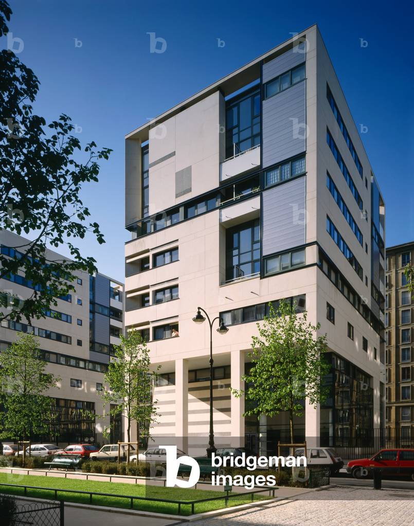 Social housing, ZAC Reuilly a Paris 75012. Architects Olivier Brenac and Xavier Gonzales, 1992. Photography 1992.