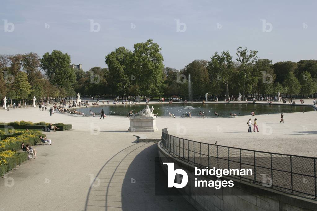 The Tuileries Garden in Paris.