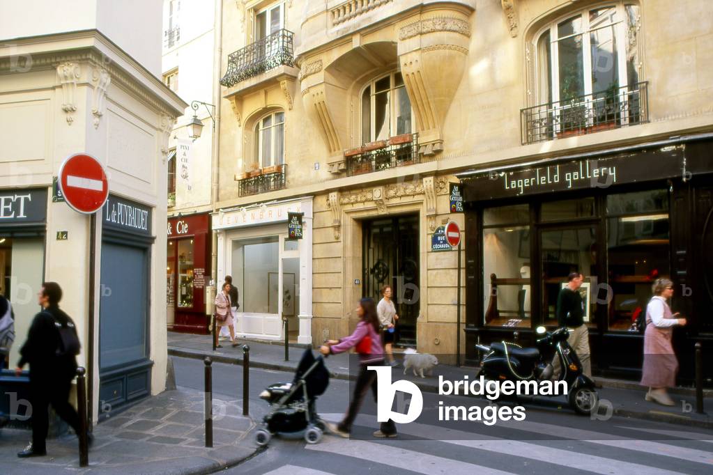 Rue de l'Echaudee in Paris 6th arrondissement.