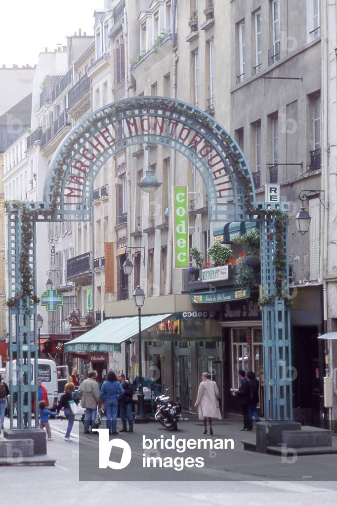 Rue de Montorgueil in Paris.