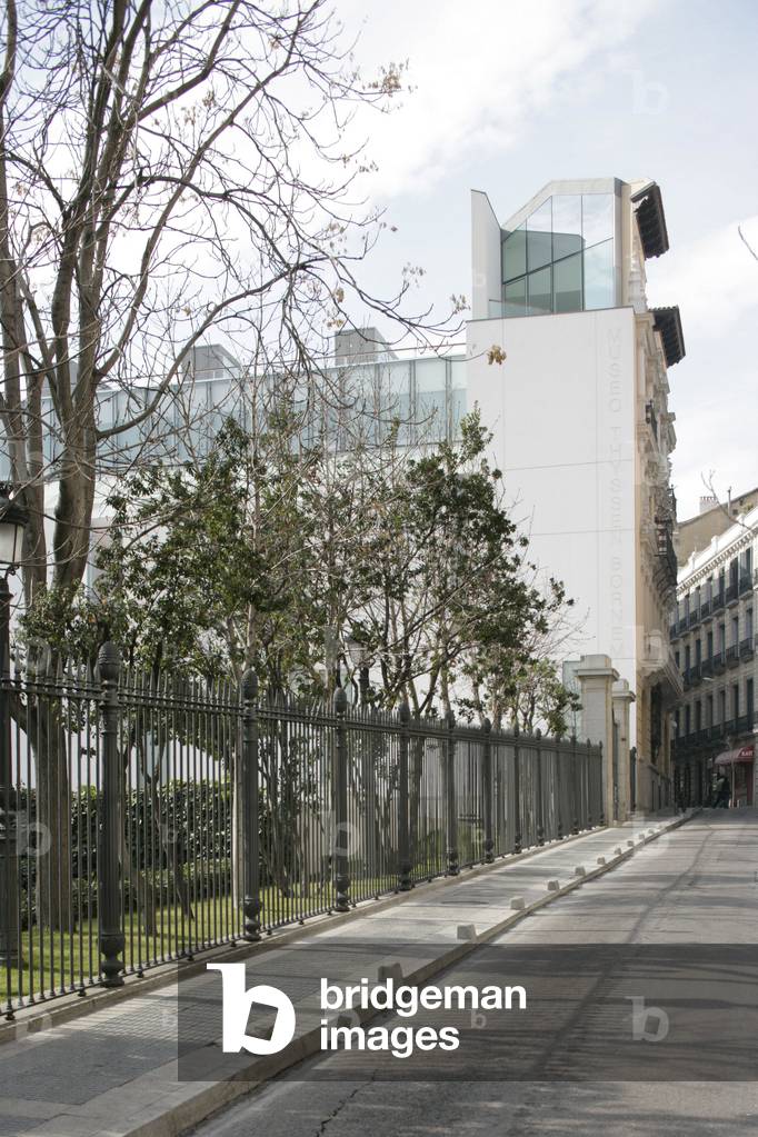 Extension of the Thyssen Bornemisza museum, 8 Paseo del Prado in Madrid (Spain). Architect Rafael Moneo, 2004. Photography 19/02/05.