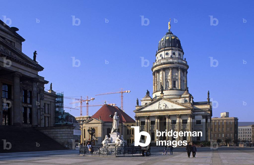 The French Church, Platz der Akademie, Berlin (Germany). Construction 1701-1780, architects Louis Gayard and Karl v. Gonard. Photography 2003.