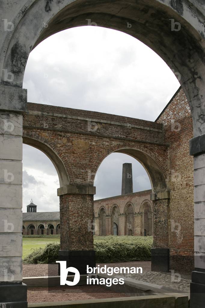 The Grand Hornu, now the Museum of Contemporary Arts, near Mons in Belgium. Architect Pierre Hebbelinck, 2002.