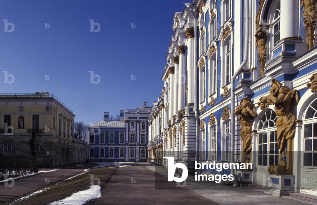 Catherine's palace in Pushkin (Russia). Construction 1756, architect Francesco Bartolomeo Rastrelli (1700-1771).