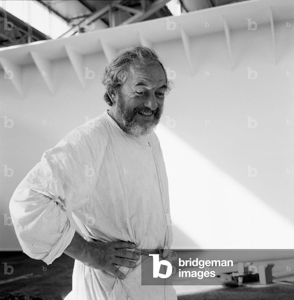 "Ritratto di Daniel Buren" di Jacqueline Salmon, b/w