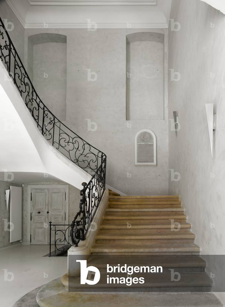 Die Mediathek von Chateau d'Assas au Vigan (Gard). Der Generalrat von Gard und die Gemeinde Vigan haben die Um