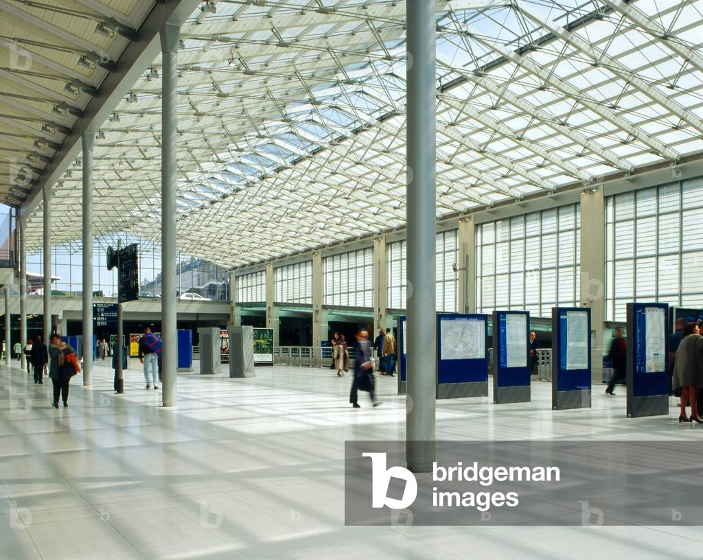 Estensione della Gare du Nord fino a Parigi 75010. Architetto Jean Marie Dutilleul.