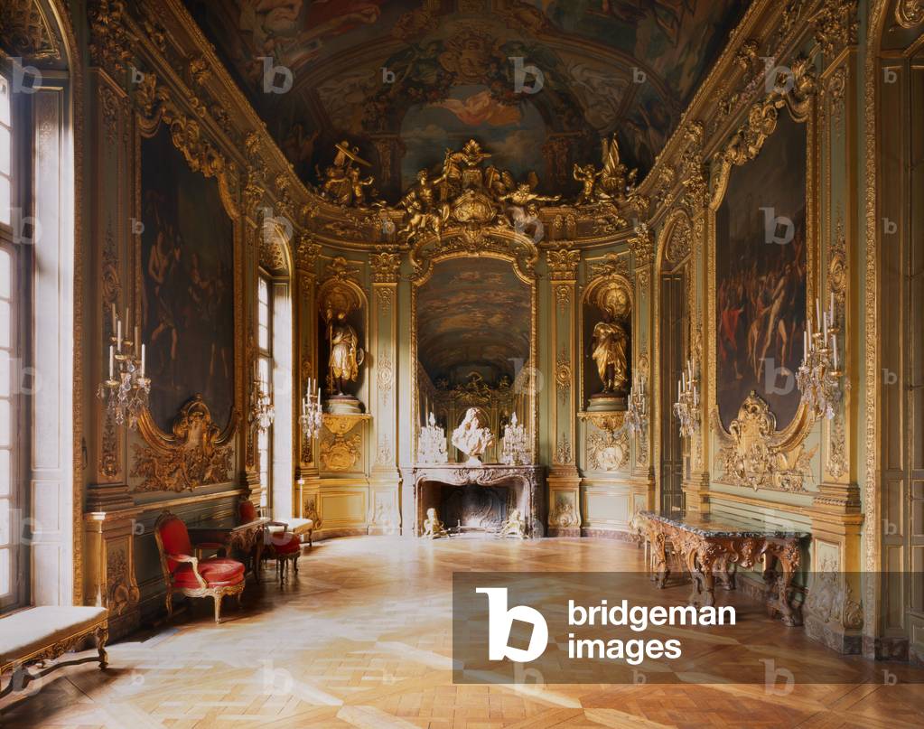Banque de France, 31 rue Croix des Petits-Champs, Paris 1. Die Galerie Dorée wurde von Francois Mansart entwor