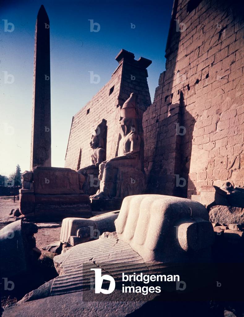 Ancient Egypt Series: Forecourt of Luxor Temple, 1968 ? (photo)
