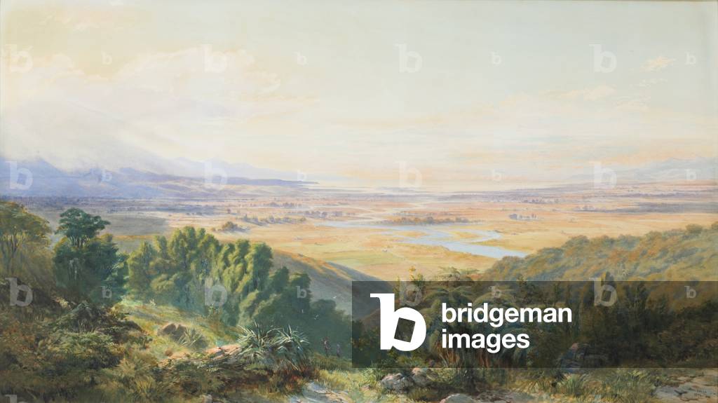 Landscape, Nelson, 1872 (w/c on paper) 