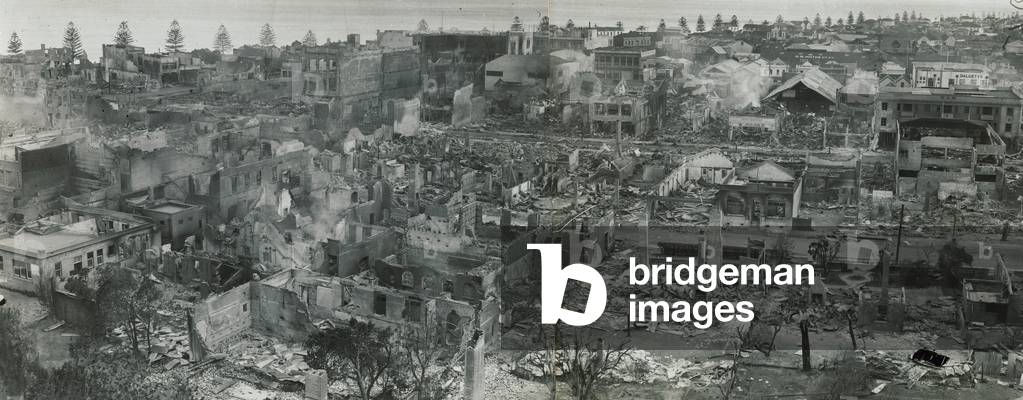Napier after Hawke's Bay earthquake, February 1931 (b/w photo)