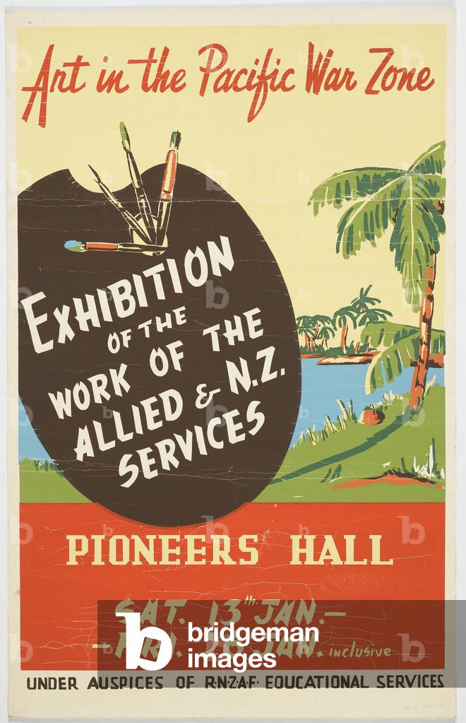 'Art in the Pacific War Zone' 1945 (colour litho)