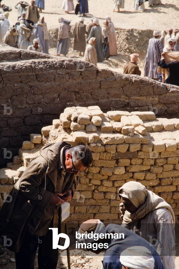 Ancient Egypt Series: Excavating Coptic village, 1968 ? (photo)