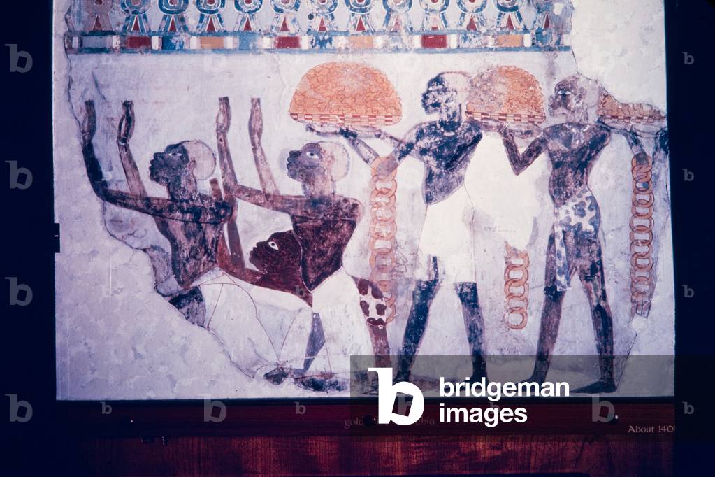 Ancient Egypt Series: Nubians bearing tribute, 1968 ? (photo)