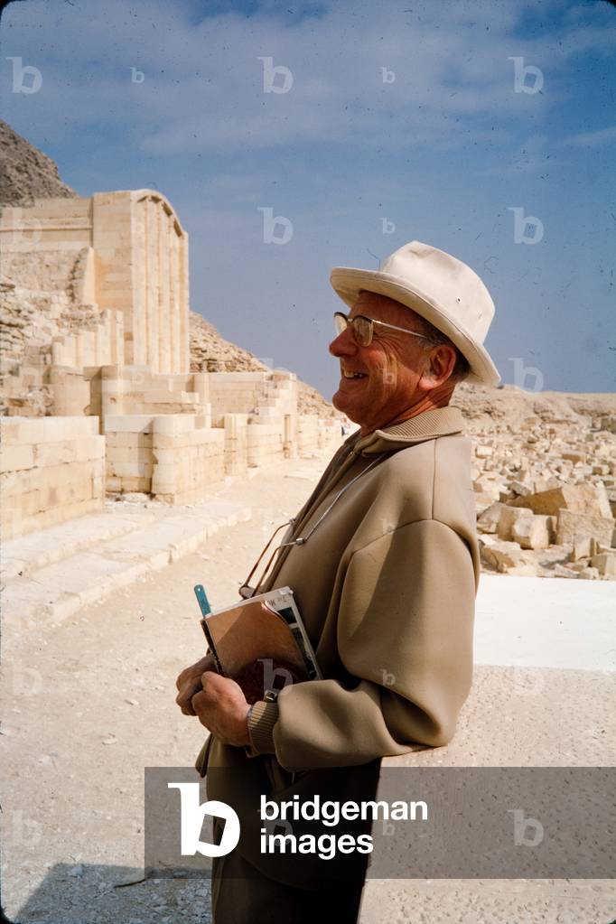 Ancient Egypt Series: Jean-Phillipe Lauer at Sakkara, 1968 (photo)