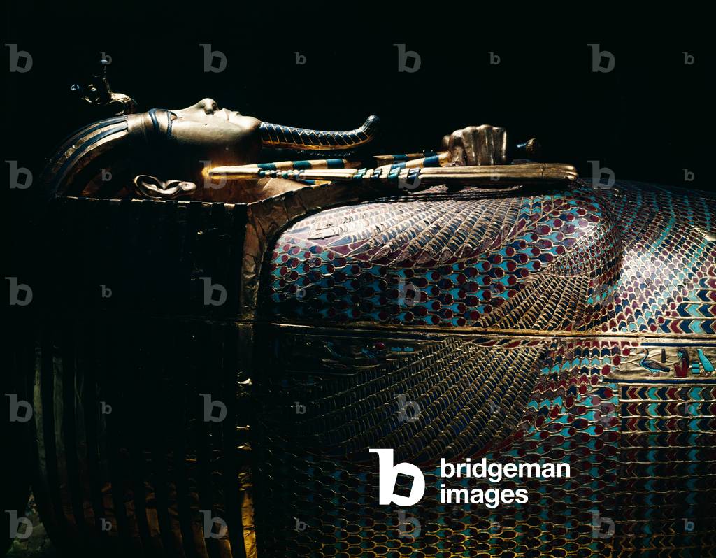 Sarcophagus of King Tutankhamun, from a series on Egypt, 1966-1968 (photo)