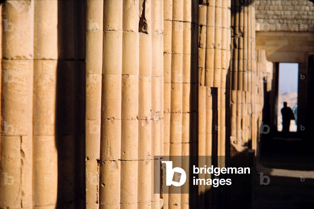 Ancient Egypt Series: Entrance colonnade at step pyramid, 1968 ? (photo)