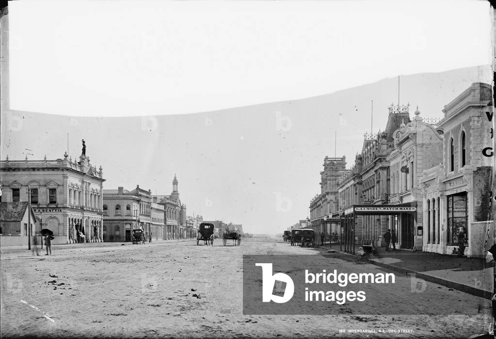 Dee Street, Invercargill, New Zealand, c.1876-85 (silver gelatin print) 