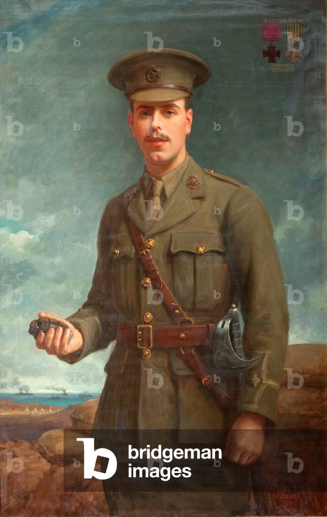 2nd Lieutenant Alfred Victor Smith, VC, 1916 (oil on canvas)