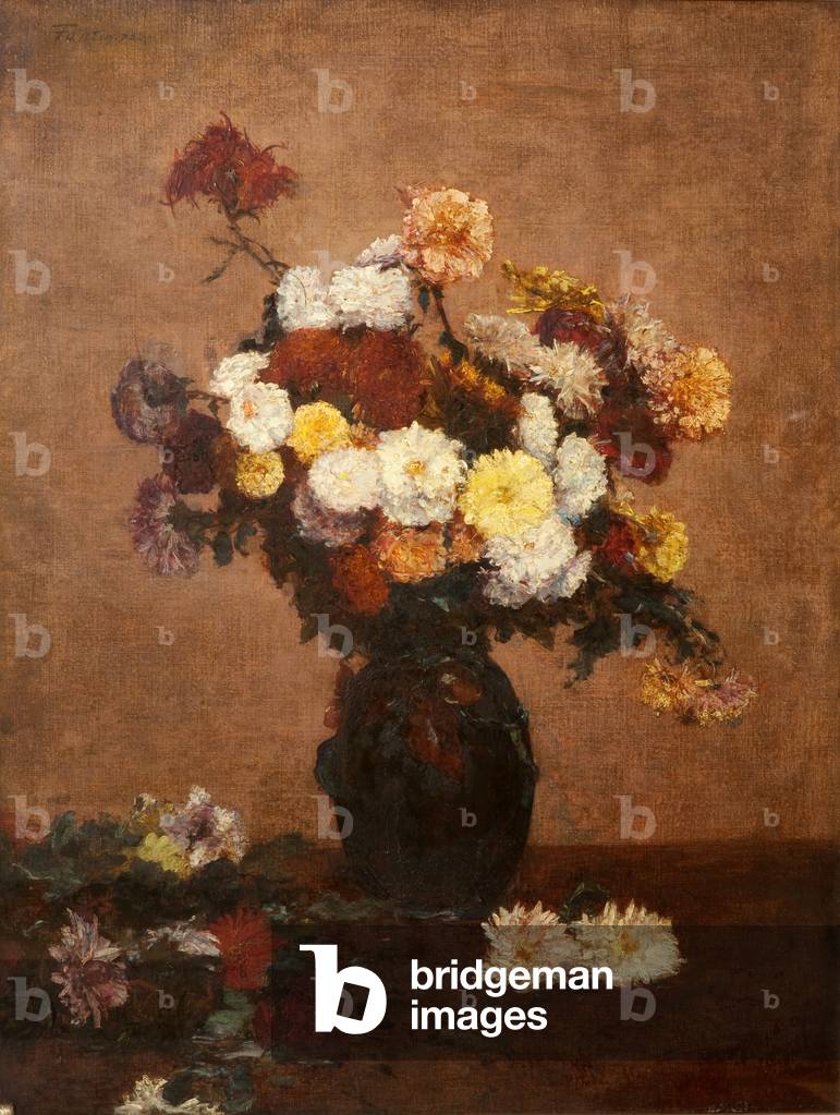 Flowers in a Vase, 1872 (oil on canvas)