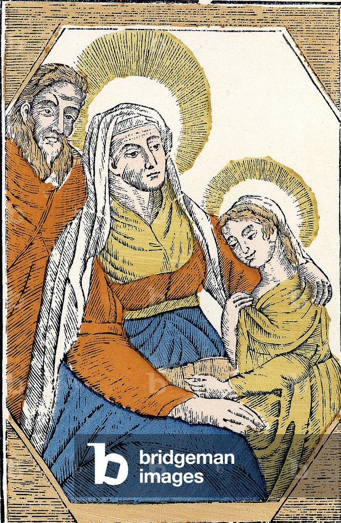 Saint Anne and the Virgin Mary, 19th century (Epinal print)