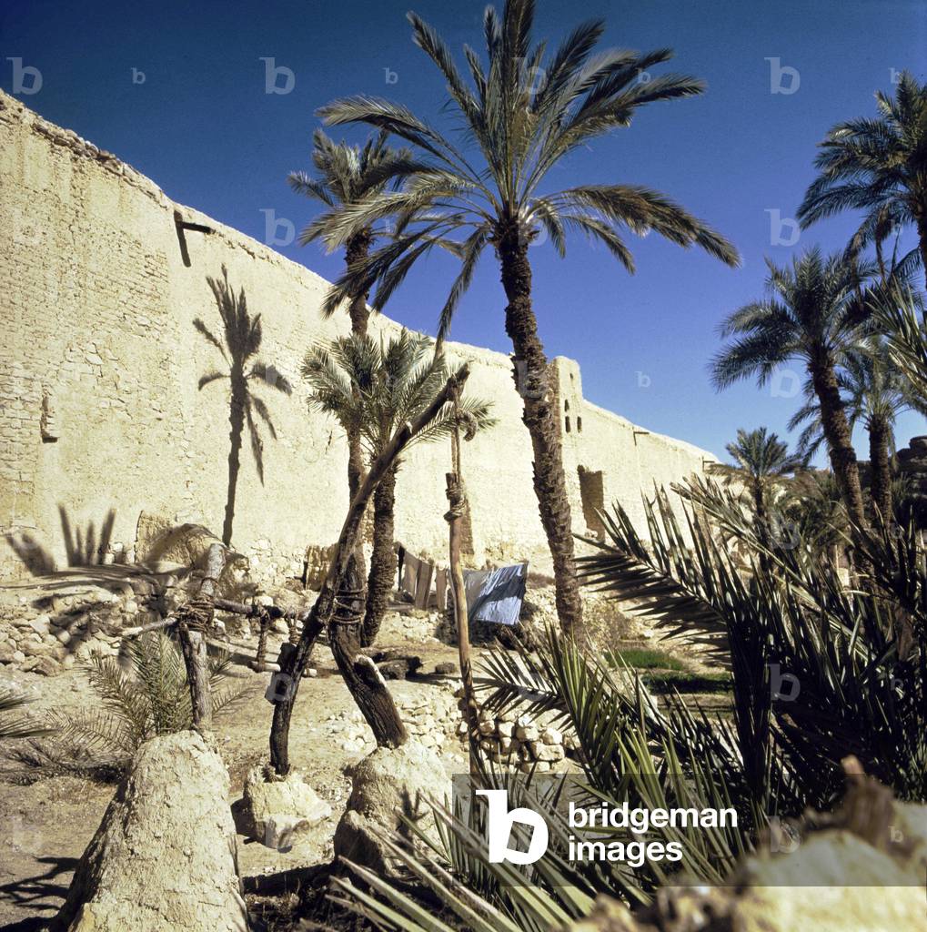 Coptic monastery (Christian) St. Anthony: exterior wall.