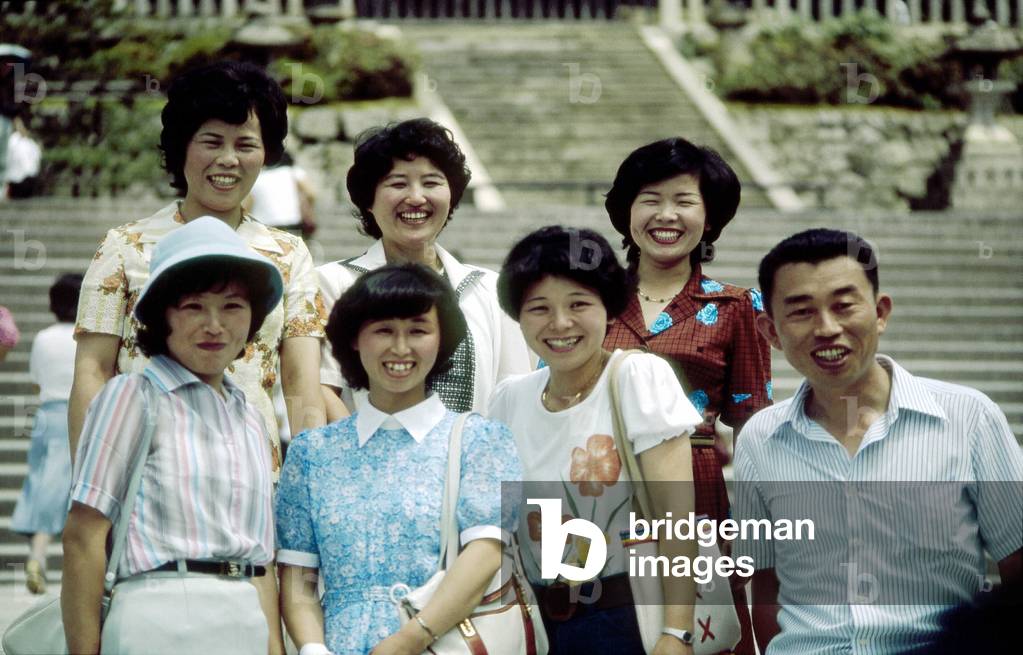 TOKYO: Group of Japanese tourists.