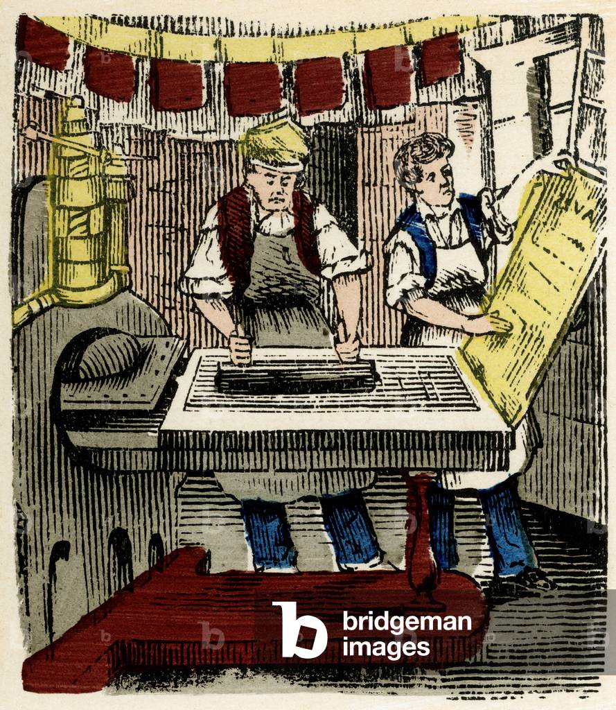 The job of printing, 19th century (Epinal print)