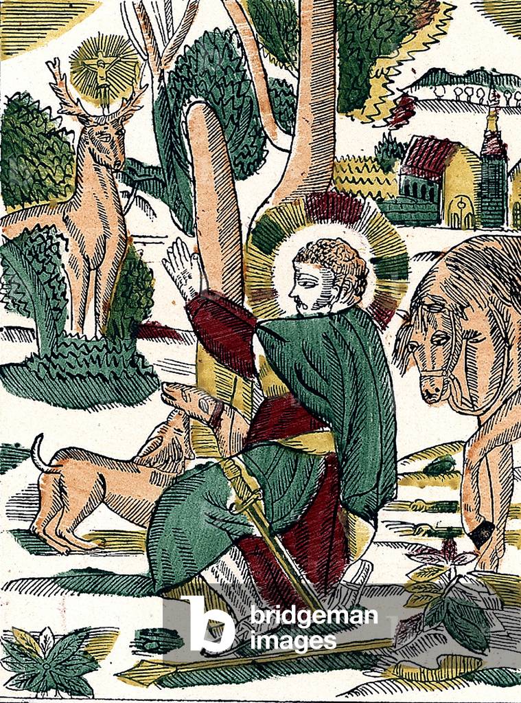 Saint Hubert, 19th century (Epinal print)