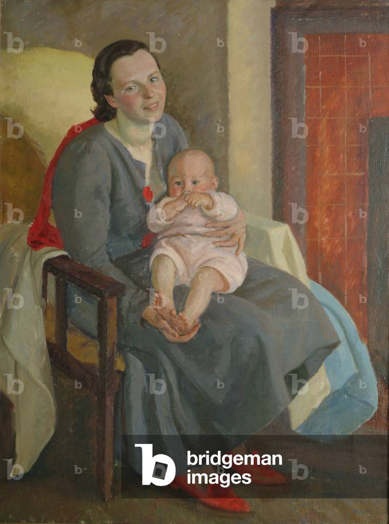 Mother and Child, c.1936 (oil on canvas)