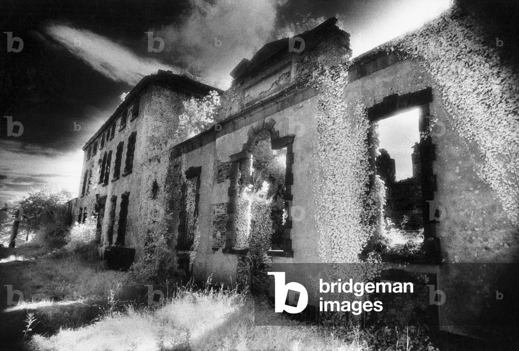 Woodstock House, Inistioge, County Kilkenny, Ireland (b/w photo)