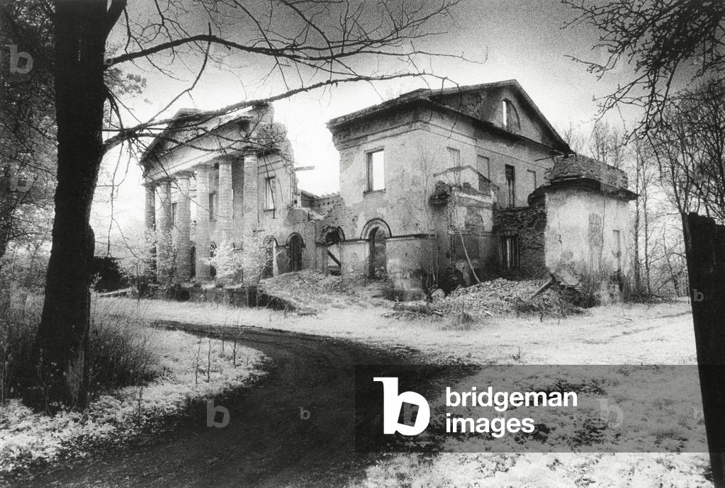 Kolty Estate, Kingisepp District, St Petersburg, Russia (b/w photo)