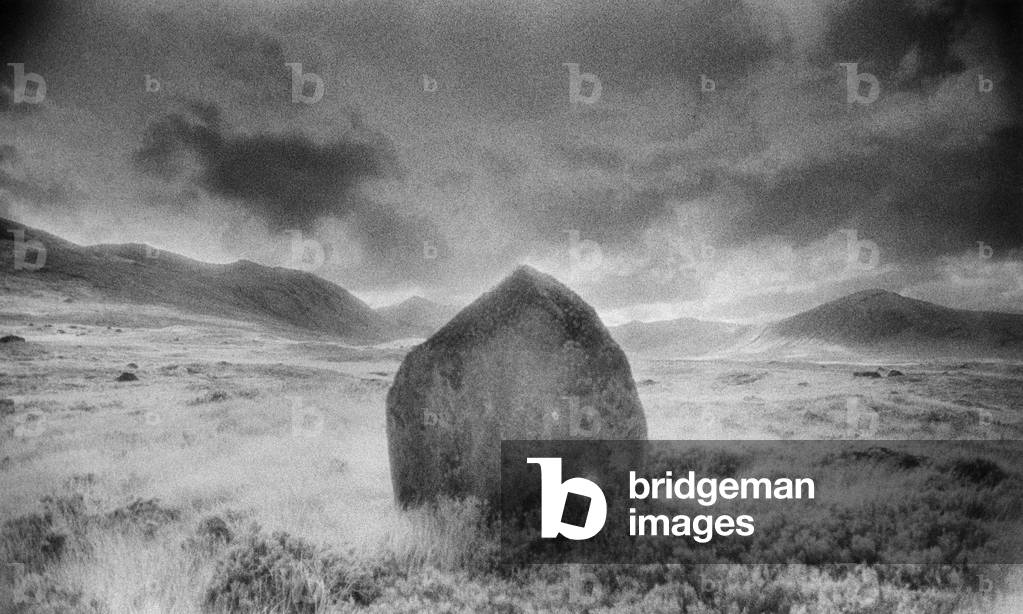 Landscape, Argyllshire, Scotland (b/w photo)