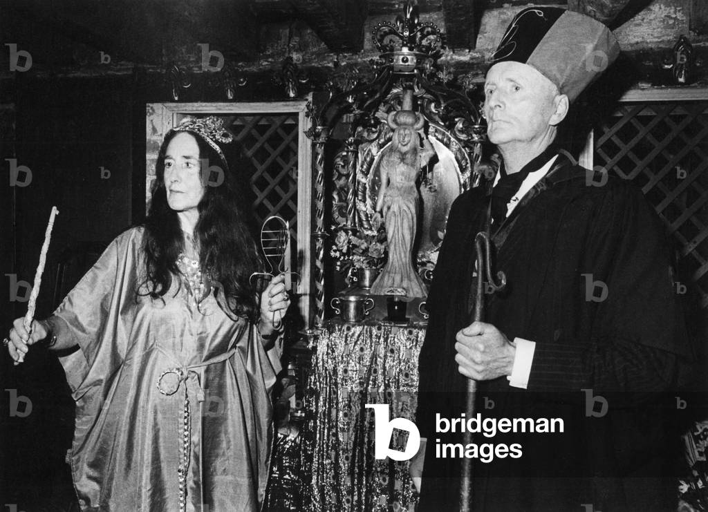 Olivia & Lawrence Durdin-Robertson, Huntingdon Castle, County Carlow, Ireland (b/w photo)