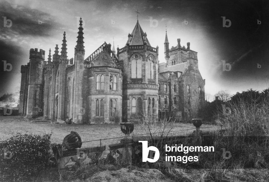 Crawford Priory, Cupar, Fife, Scotland (b/w photo)