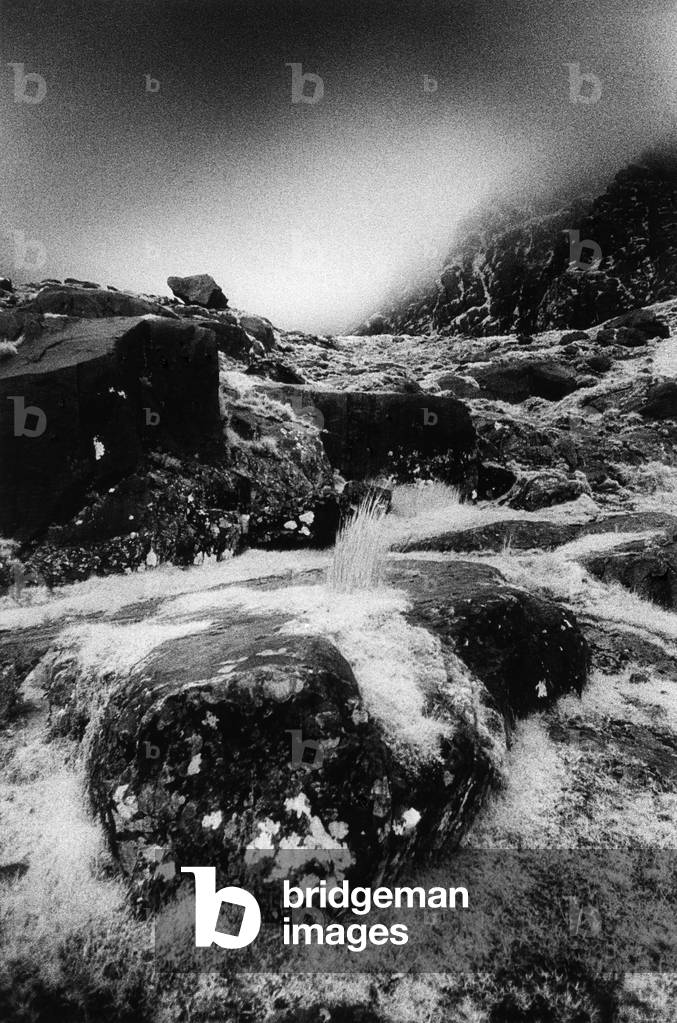 Connor Pass, County Kerry, Ireland (b/w photo)
