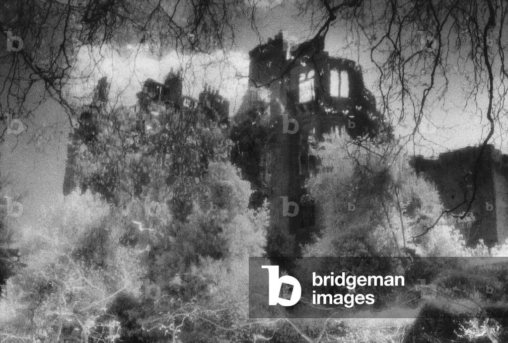 Guy's Cliffe, Warwickshire, England (b/w photo)
