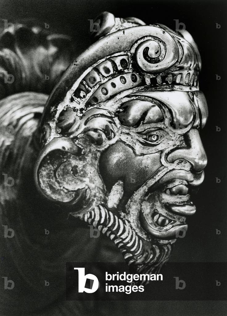 Door Handle, Volterra, Tuscany, Italy (b/w photo)