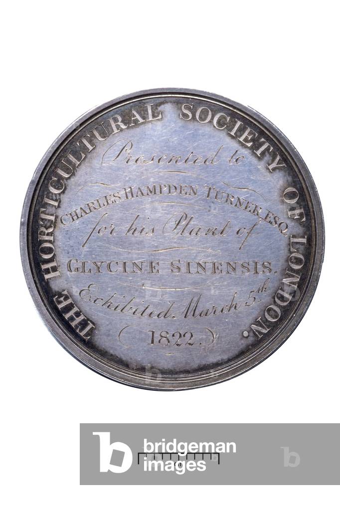 Banks Prize awarded to Charles Hampden Turner by the Royal Horticultural Society, 1822 (metal)