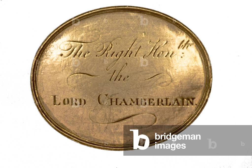 King's Theatre, Haymarket, Lord Chamberlain’s gold pass, c.1790 (gold)