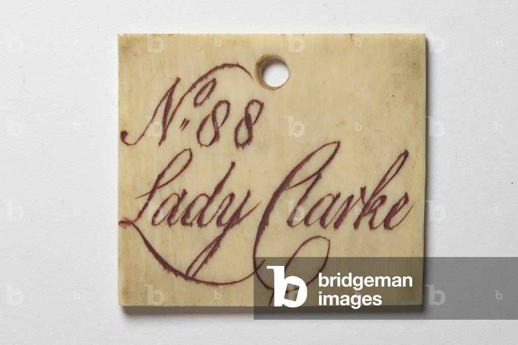 Ivory pass for Kings Theatre and Opera House, London Haymarket, 1795 (ivory)
