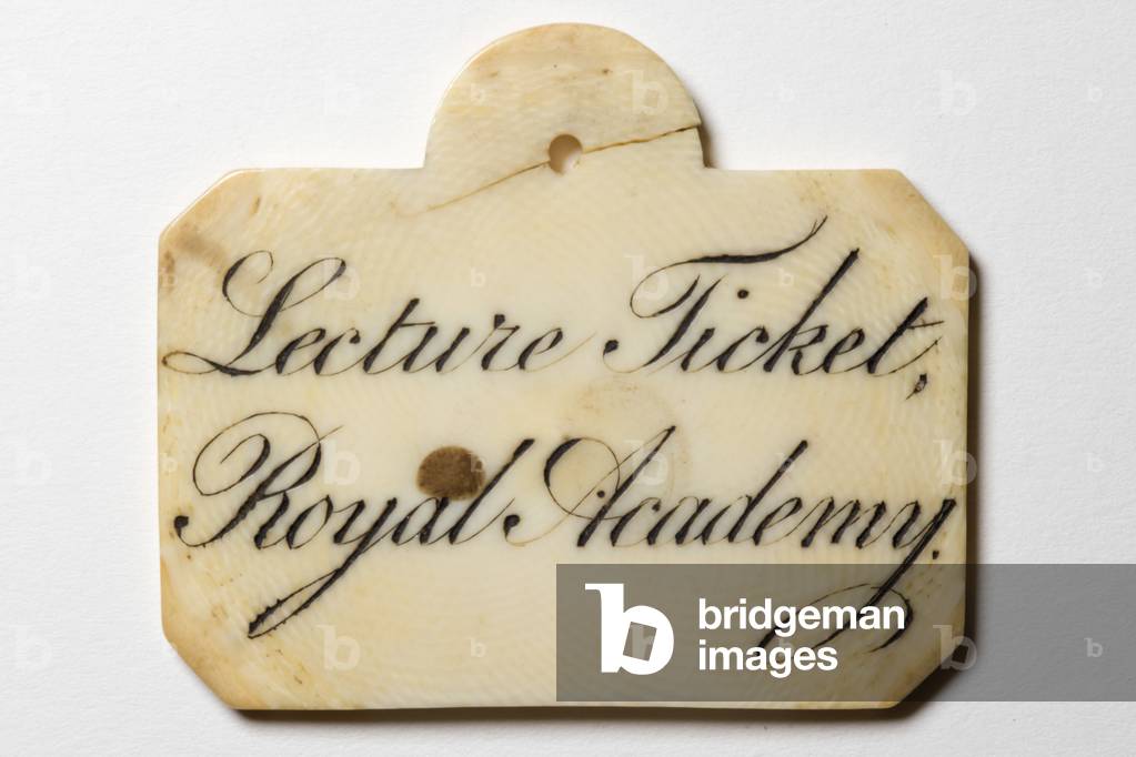 James Ward's Lecture Ticket for the Royal Academy, c.1811 (ivory)