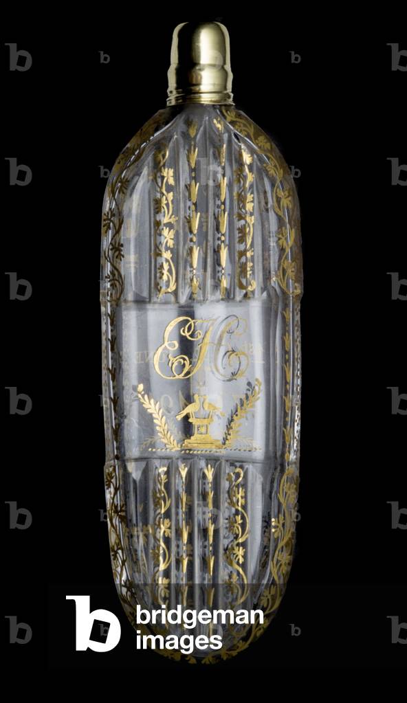Earl Howe, Glorious 1st of June Scent bottle, 1794 (glass)