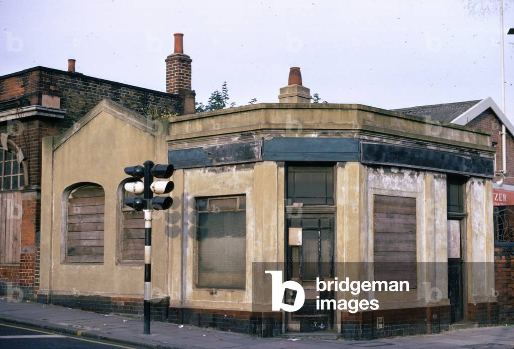 Boarded-up shops, West Hampstead, 1967 (photo)