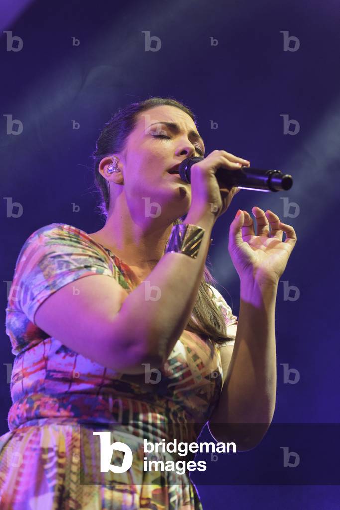 Caro Emerald performing at the Cheltenham Jazz Festival, UK (photo)